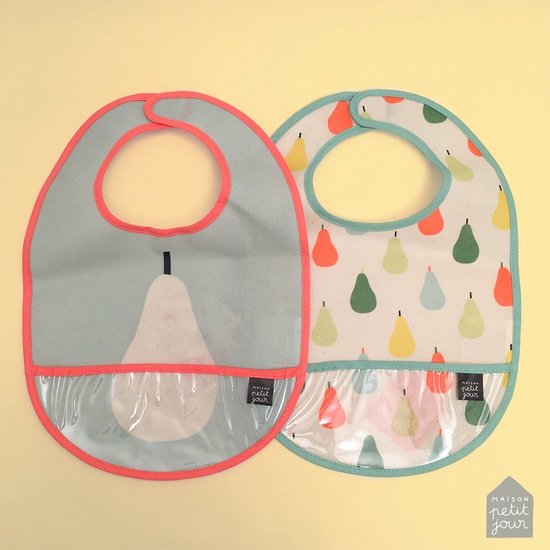 Baby Slabbetje peren 26/38 cm 2 ass van Sweet Petit