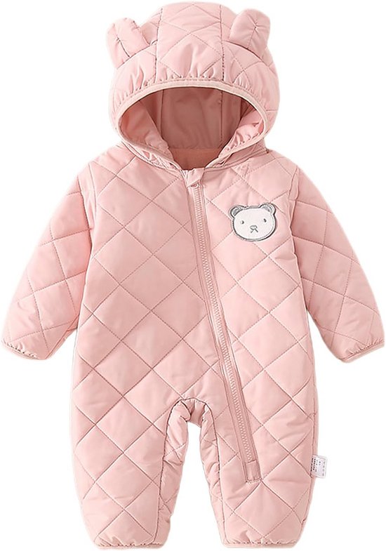 Baby Sneeuwpak Winter Jumpsuit Romper met Capuchon voor Jongens en Meisjes (3-24 Maanden)