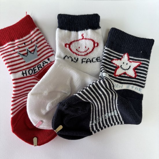 Baby sokjes 12-18 mnd - 3 verschillende sokjes van Merkloos