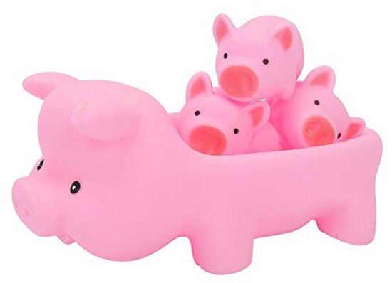 Baby Speelgoed Set - 4 Dieren voor Bad en Zwembad