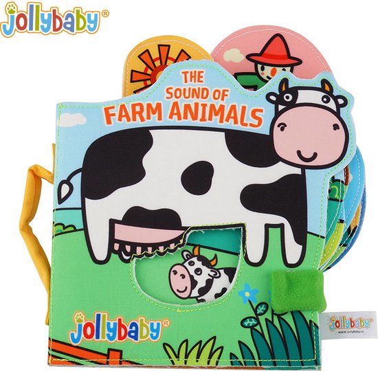 Baby speelgoed/baby boekje/ schoenencadeautje sinteklaas/ EducatiefSpeelgoed /sinterklaas/ kerstcadeau/educatief speelgoed/ Zacht Baby boek /Zacht Speelgoed/Speelgoed voor baby/ Speelgoed Voor Kinderen/baby boekje/ "The Sound of farm animals" "thema van Kubus & Panda