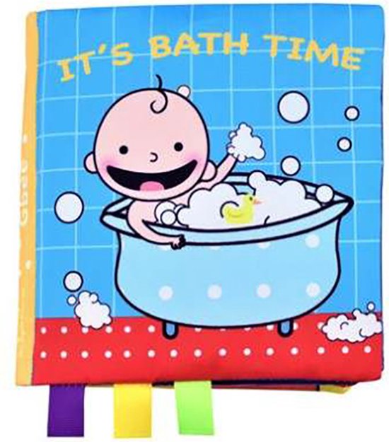 Baby speelgoed/knisperboekje /sinterklaas/ kerstcadeau/Educatief Baby Speelgoed /Zacht Baby boek /Zacht Speelgoed/Speelgoed voor baby/ Speelgoed Voor Kinderen/baby boekje/ "It's bath time "thema van Little Big Friends