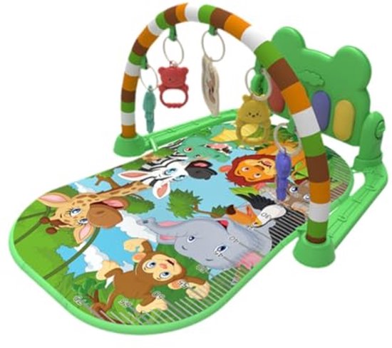 Baby speelmat - Baby pianogym met muziek en lichtjes - Buikligmat met sensorisch speelgoed - Activiteitenmat voor vroege ontwikkeling - Babyspeelgoed - Cadeau voor baby's