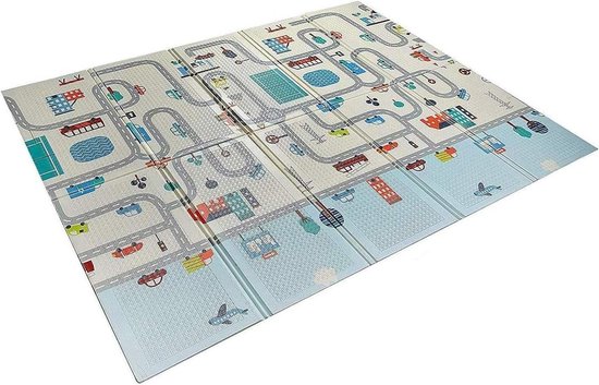 Baby speeltapijt opvouwbaar dikte 15 cm antislip waterdicht draagbaar - extra groot 176 x 195 cm van Merkloos