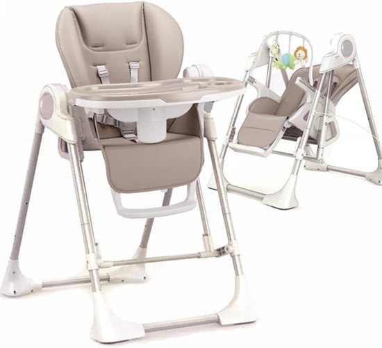 Baby Stoel 3-in-1 - Baby Ligstoel Kinderstoel - Baby Voeden Ontspannen - Elektrische Schommel