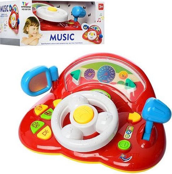 baby stuur met muziek - mijn eerste stuurtje - activiteitenbord van Playfun