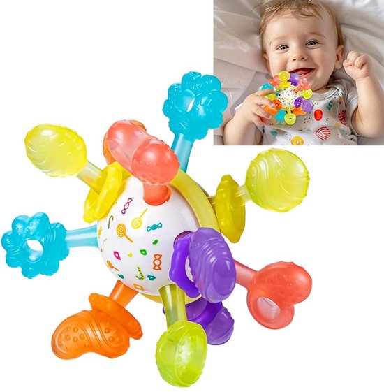 Baby Tandgel Speelgoed - Montessori Baby Zintuigen Speelgoed - BPA-vrij Baby Tanden Uit Speelgoed - Geschikt Voor Baby's Van 0-12 Maanden