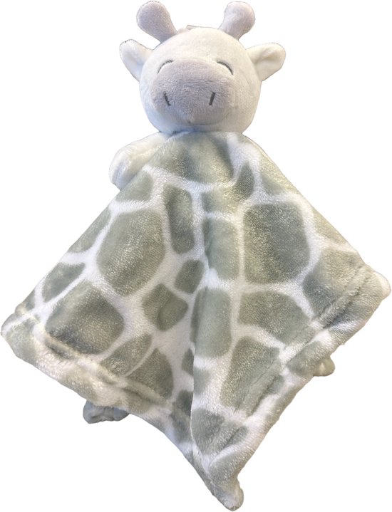 Baby Town Knuffeldoekje Giraffe 35 x 35 Cm Polyester Off white/Grijs/wit van Baby Town