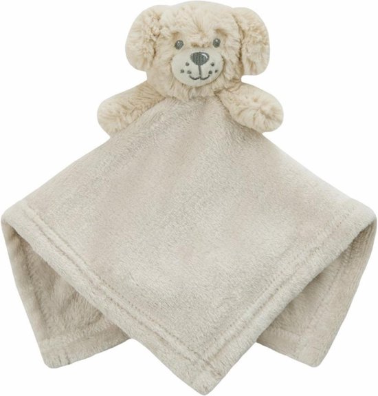 Baby Town Knuffeldoekje Puppy 38 x 38 Cm Polyester Zand van Baby Town