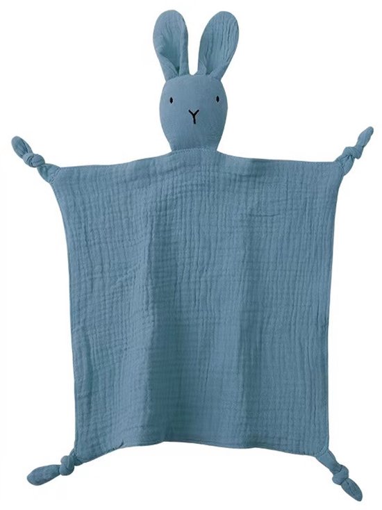 Baby troostdeken - konijn babydeken - babymeisje en babyjongen troostdeken - baby speelgoeddeken - geschikt voor kinderwagens, wiegjes, autostoeltjes - 28*28cm van Brunokuids