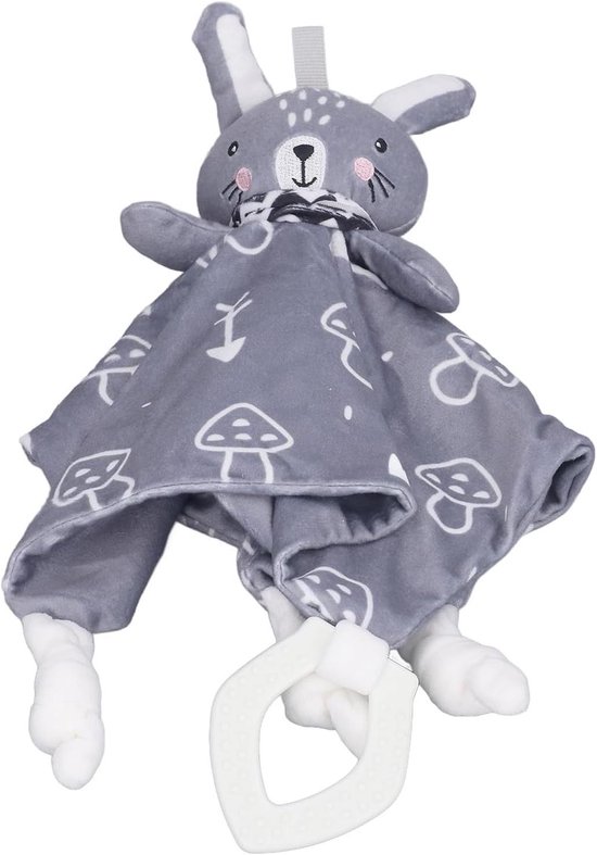 Baby Veiligheidsdeken - Knuffeldeken Dieren - Troost en Slaap - Zacht Pluche Materiaal - 20x15 cm - Konijn
