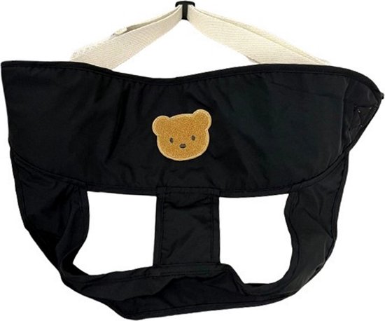 Baby Veiligheidsriem gordel voor aan de Eetstoel - 9-36 maanden - Kinderstoeltuigje - Kinderzitje - Zwart - Beertje - Reizen van A3 Baby & Kids