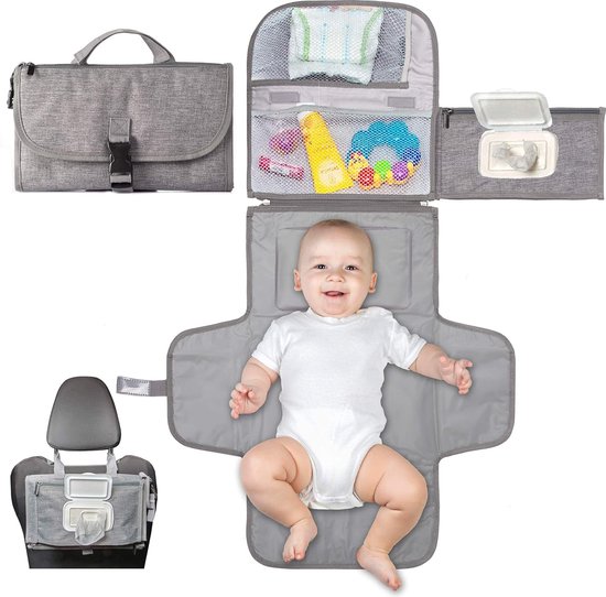 Baby Verschoningsmatje Voor Onderweg - Verschoonmatje - Draagbaar Verschoonmatje - Opvouwbaar - Luiertas - Luieretui - Baby - Perfect Kraamcadeau - Veel Ruimte & Waterbestendig - Comfortabel van Chicco
