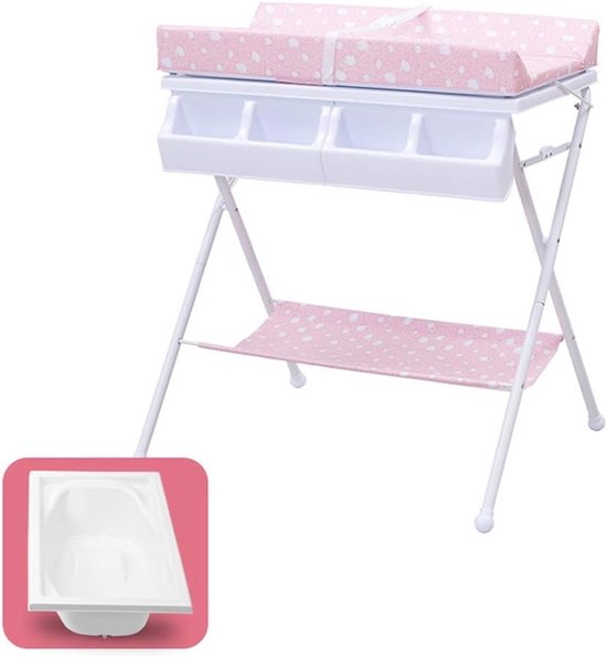 Baby Verschoontafel - Baby Verzorgingstafel - Baby Baden En Verschoonen - Opvouwbaar En Draagbaar