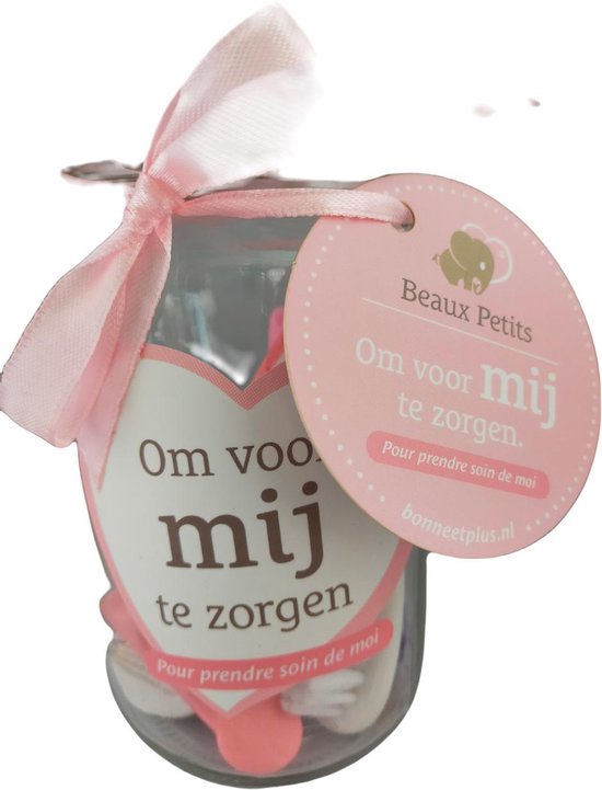 Baby verzorgingsset 7-delig veilige Verzorgset in glazen pot van Beaux Petits® roze/meisje van Beaux Petits®