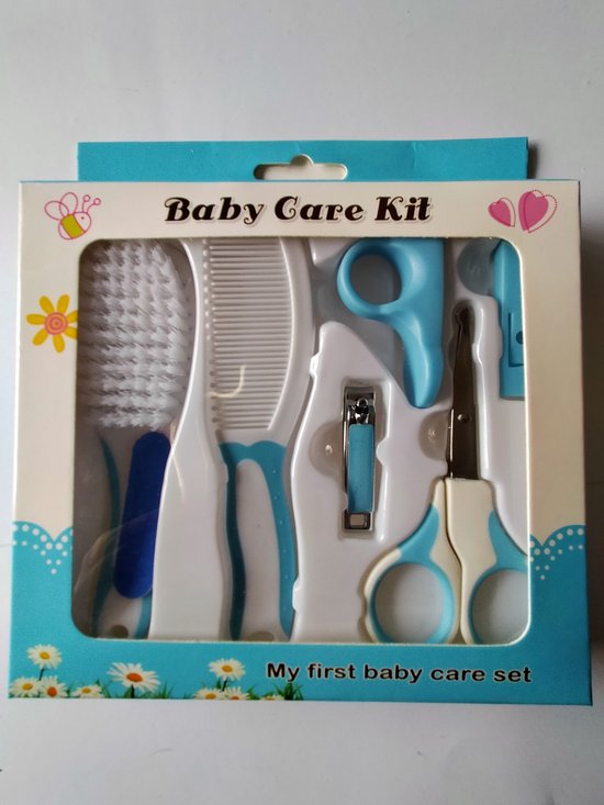 Baby verzorgingsset blauw - babyverzorgingsset - kraamcadeau van Simply Clever Kids