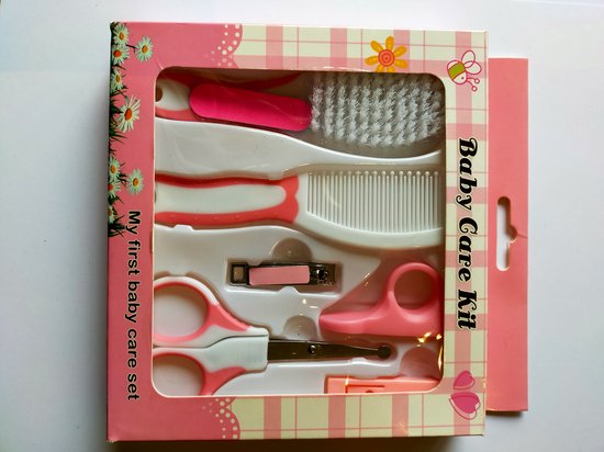 Baby verzorgingsset roze - babyverzorgingsset - kraamcadeau van A3 Baby & Kids