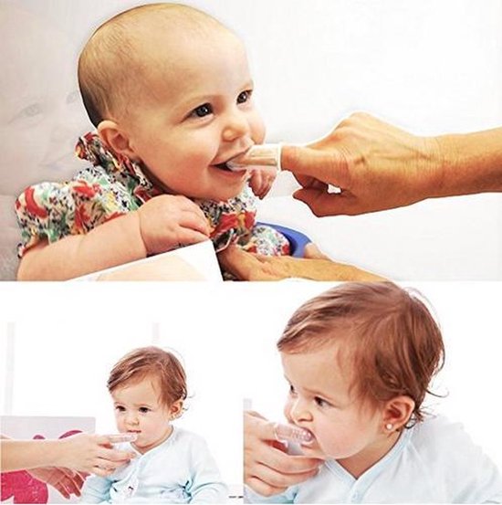 Baby vinger tandenborstel - 2 stuks