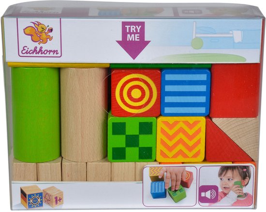 Baby voel en klank bouwblokken van Merkloos