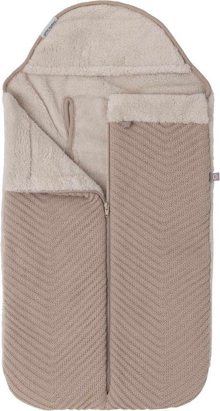 Baby Voetenzak - Autostoel Dekje - Warm Blijven - Innovatieve Voorrits - 86 x 38 cm - Beige