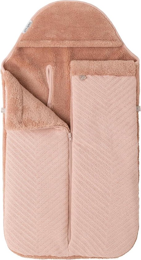 Baby voetenzak - Autostoelhoes - Warmte kind - Innovatieve voorrits - 86 x 38 cm - Blush
