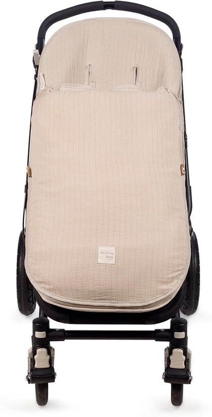 Baby Voetenzak - Baby Slaapzak - Kinderwagen Comfort - Gerecycled Katoen - 47 x 90 cm - Abrikoos van Merkloos