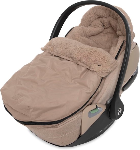 Baby Voetenzak - Baby Zitje Hoes - Kinderwagen Babyzitje - Bionic Finish Bescherming - 73 x 43 cm - Milky Coffee van Merkloos