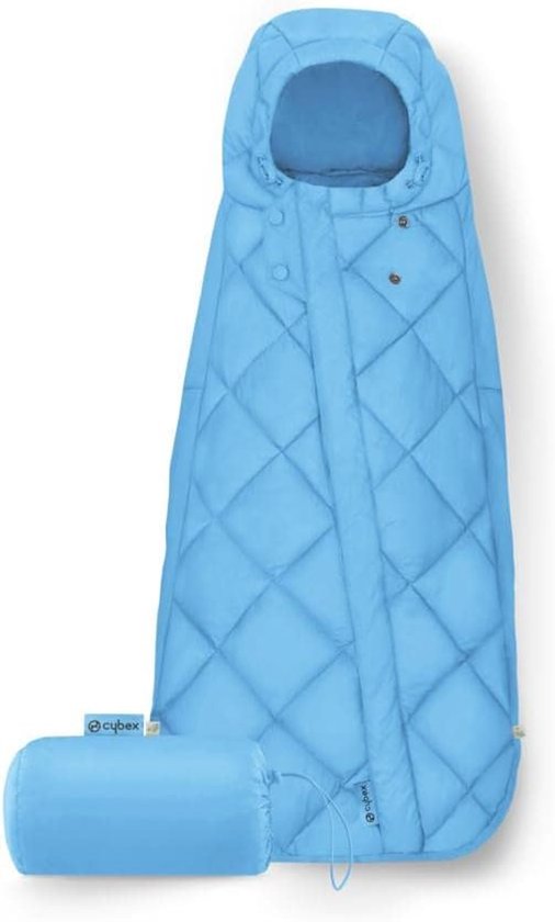 Baby Voetenzak - Deken Muts - Comfortabel Reizen - Waterafstotend - 75 cm - Blauw