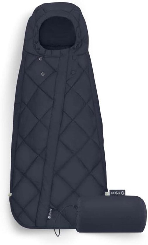 Baby Voetenzak - Deken voor draagzak - Warmte op reis - Waterafstotend en ademend - 75 cm lang - Blauw