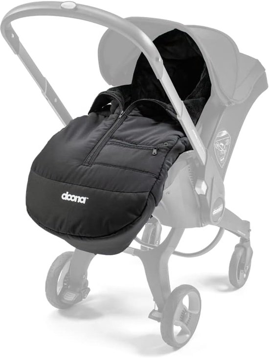 Baby Voetenzak - Dekentje Quinny - Reizen met baby - Waterafstotend materiaal - 43x18x93 cm - Zwart
