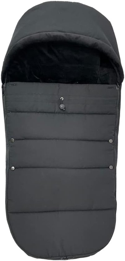 Baby Voetenzak - Kinderwagen Accessoire - Warm Blijven - Waterproof Stof - 95 cm - Zwart