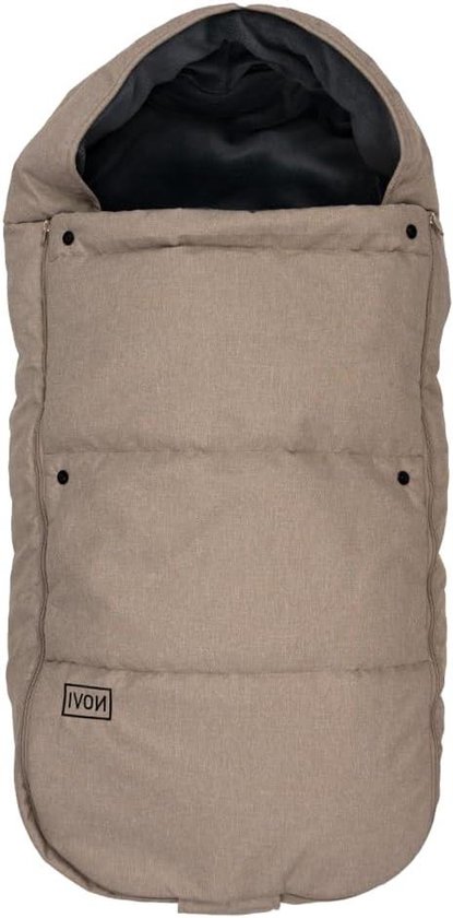Baby Voetenzak - Kinderwagen Dekje - Warm Blijven - Capuchon Model - 90 x 45 cm - Zandkleur