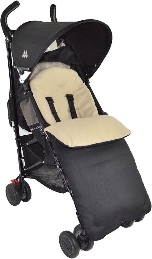 Baby Voetenzak - Kinderwagen Dekje - Warm Blijven - Omvormbaar tot Stoelvoering - 86 x 41 cm - Beige