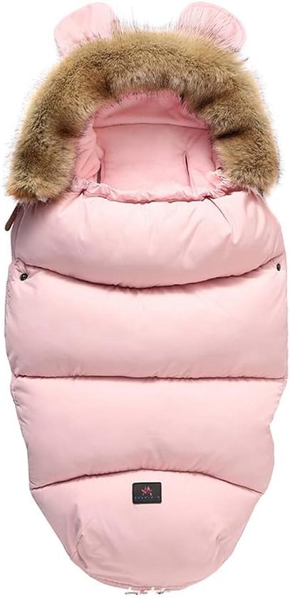 Baby Voetenzak - Kinderwagen Slaapzak - Warmte Buiten - Wind- en Waterdicht - 100x48cm - Roze