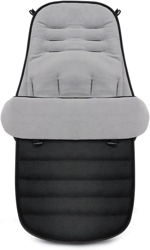 Baby Voetenzak - Kinderwagen Zak - Winterse Warmte - Waterafstotend Materiaal - 97 x 44 cm - Grijs