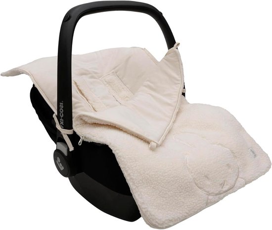 Baby Voetenzak - Muts voor kinderwagen - Warmte en comfort - Teddy voering met capuchon - 42 x 82 cm