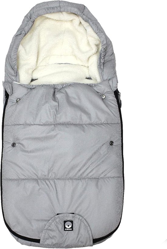 Baby voetenzak - Universele omslag - Warm en droog - Waterdicht en winddicht - 70 x 40 cm - Zilver