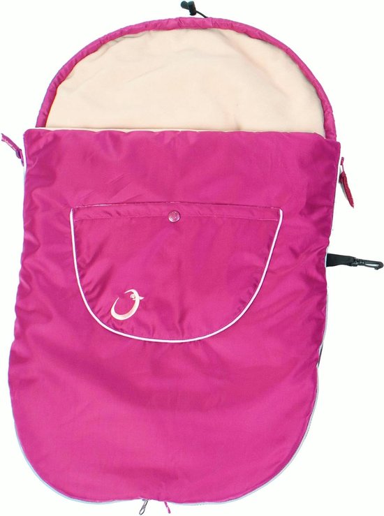 Baby Voetenzak - Wandelwagen Accessoire - Comfortabel Reizen - Verstelbaar voor Elk Weer - 76 x 43 cm - Donkerrood