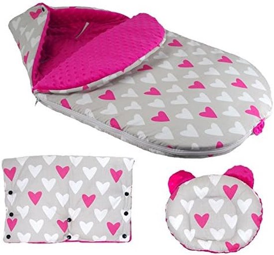 Baby Voetenzak - Wandelwagen zak - Warmte buiten - 3-in-1 ontwerp - XL 110x48cm - Grijs