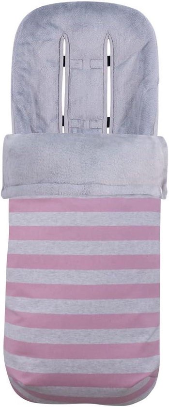 Baby Voetenzak - Wandelwagenzak Pramenzak - Baby Warm Houden - Waterdichte Buitenkant - Universele Maat - Roze