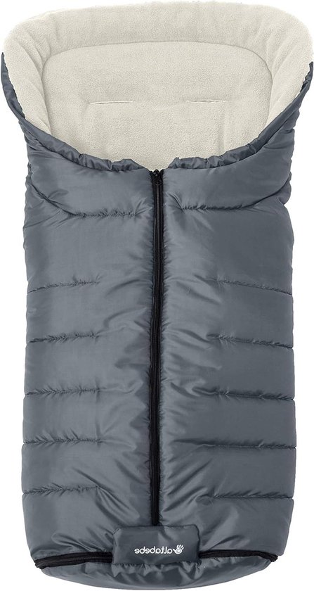Baby Voetenzak - Winterzak Kinderwagen - Warm Buiten - Waterdicht Winddicht - 93 x 45 cm - Grijs
