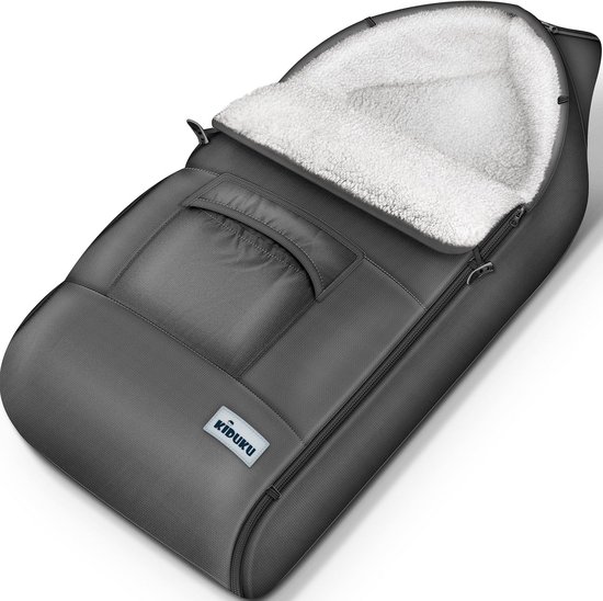 Baby Voetenzak - Winterzak Kinderwagen - Warm en Droog Blijven - Waterafstotend Materiaal - 95x50 cm - Grijs