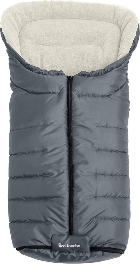 Baby Voetenzak - Winterzak Kinderwagen - Warmte Buiten - Waterdicht Winddicht - 93 x 45 cm - Grijs
