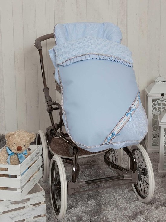 Baby Voetenzak - Winterzak Kinderwagen - Warmte Buitenshuis - Dubbele Rits Systeem - 92 cm Lengte - Grijs