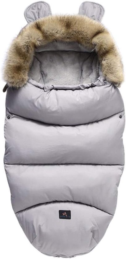 Baby Voetzak - Winter Slaapzak - Warm Blijven - Waterdicht Winddicht - 100 cm - Grijs