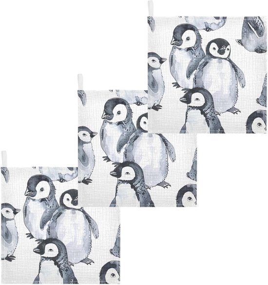 Baby Wasdoekjes - Hydrofiel Luier - Baby Verzorging - Super Zacht Katoen - 30x30 cm 3 Stuks - Met Print
