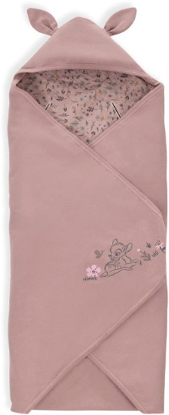 Baby Wikkeldeken Snuggle N Dream - Katoenen Omslagdoek Voor Autostoel En Kinderwagen - Geschikt Voor 3 En 5-Puntsgordel - Wasbaar Op 40 Graden - Bambi Rose