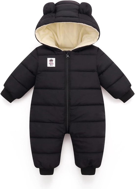 Baby Winter Jumpsuit - Baby Snowsuit Romper - Baby Warm Houden - Met Capuchon - 0-18 Maanden - Meerdere Kleuren