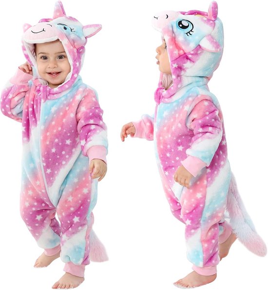 Baby Winter Jumpsuit met Capuchon voor Jongens en Meisjes (0-36 Maanden) van Merkloos