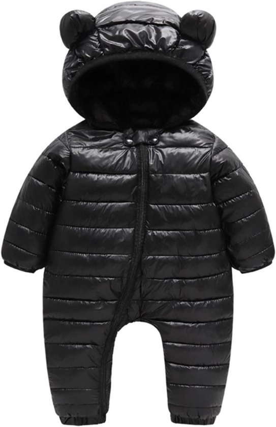 Baby Winterjas - Overalls Pak - Warm Blijven - Met Oren - Newborn Maat - Blauw